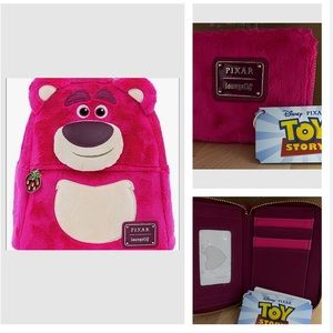 Loungefly Disney Pixar Lotso Cosplay Mini Backpack and Wallet